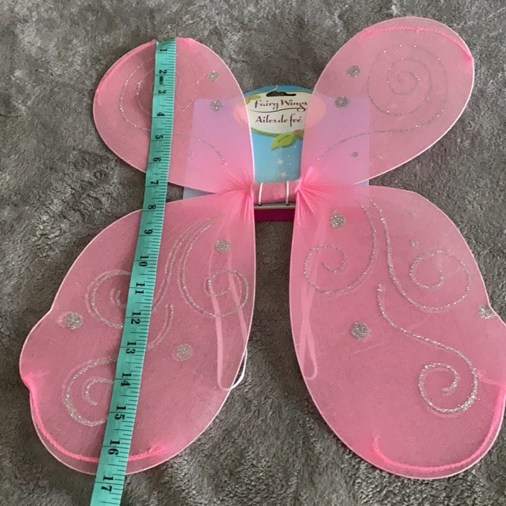 Pink & silver Fairy wings - Picture 4 of 5